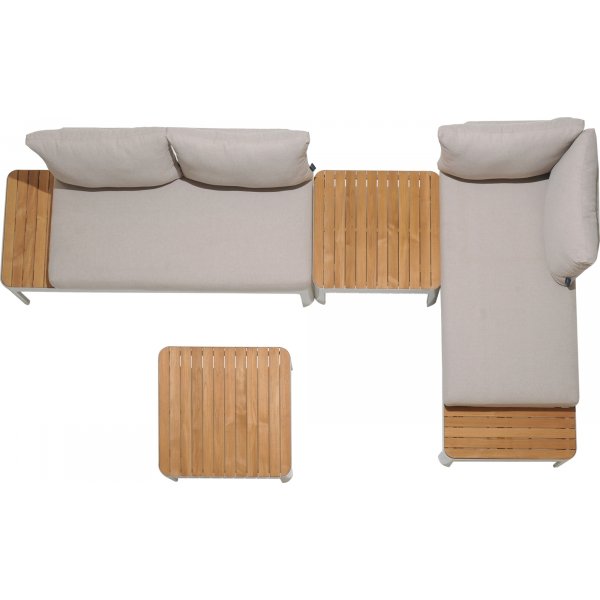 Portails salon groupe 2 - Blanc/teck Portails salon groupe 2 - Blanc/teck