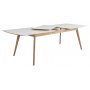 Millie frlngningsbart matbord 195-245 cm - ek / vit