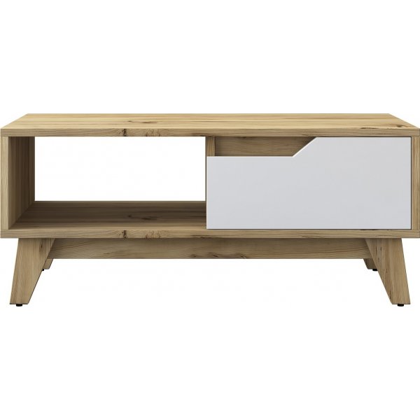 Abby soffbord 90x45 cm - Ek/vit