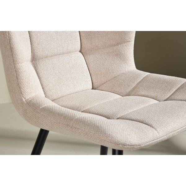 Lily matstol - Beige/Svart Lily matstol - Beige/Svart