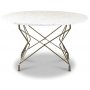 Terrazzo runt soffbord  80 cm - Bianco Terrazzo & underrede Star mssing