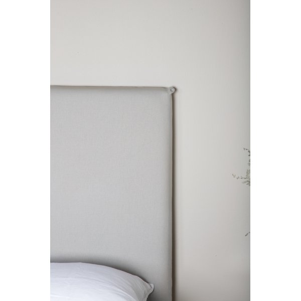 Housse tte de lit Saga 180 cm - Gris clair