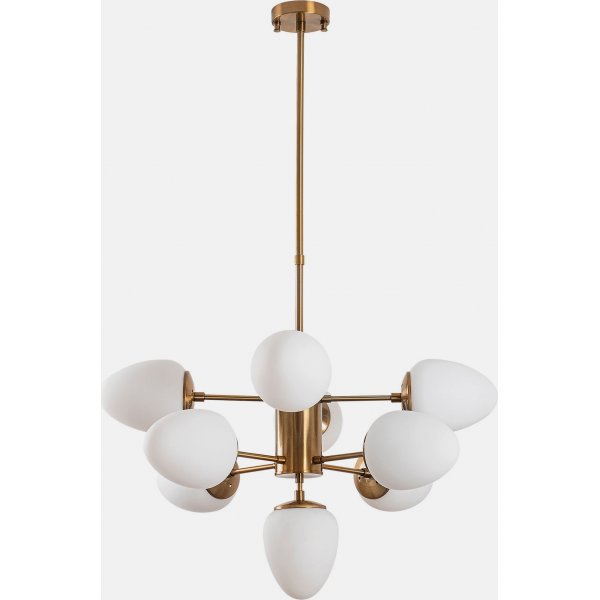 Basar plafondlamp 10320 - Messing/wit