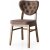 Lot de 2 chaises de salle  manger Elma - Marron