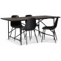 Portland matbord i brunbetsad ek 180x90 cm
