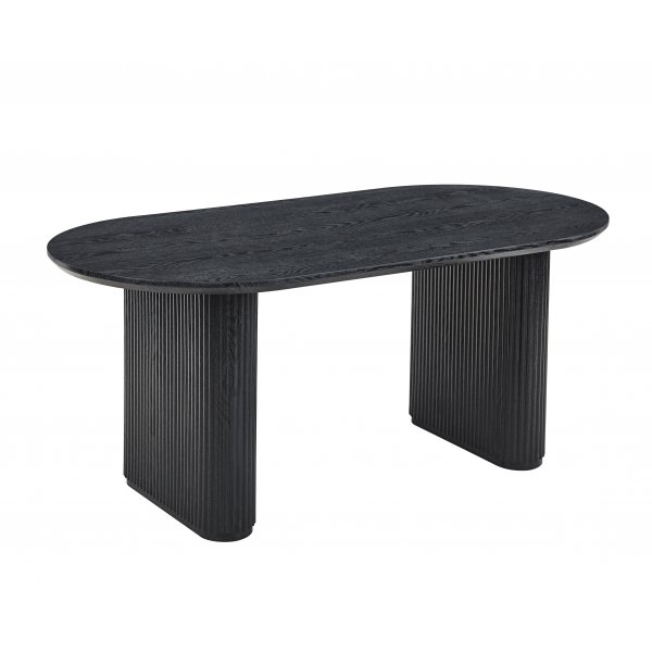 Callum matbord 180x90 cm - Svartbetsad ek Callum matbord 180x90 cm - Svartbetsad ek