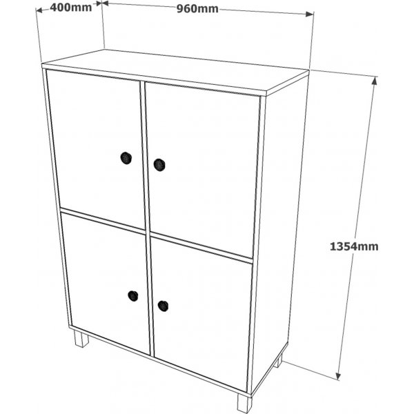 Vilamo skåp - Furu Vilamo skåp - Furu