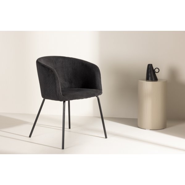 Berit matstol - Svart manchester Berit matstol - Svart manchester