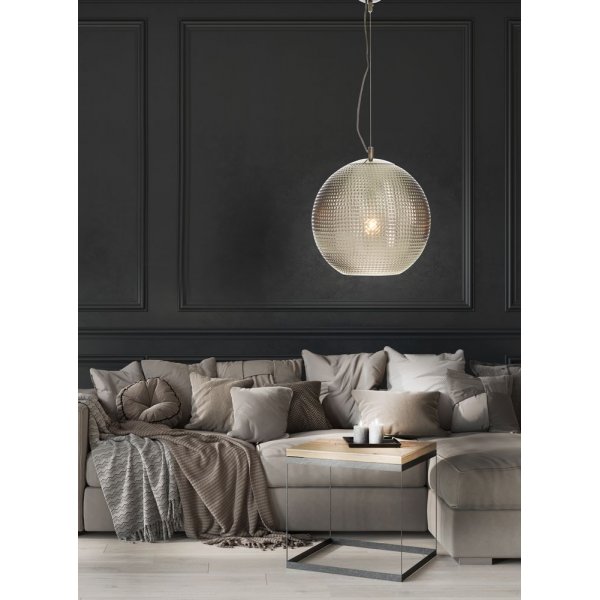 Vegas plafondlamp - Zwart chroom