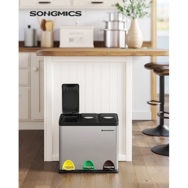 Maiken soptunna 24 l - Silver