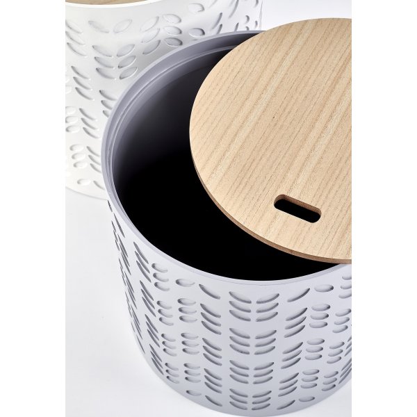 Table banc Trudie 35/39 cm - Blanc/gris