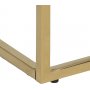 Alisma sngbord - Vit marmor/guld