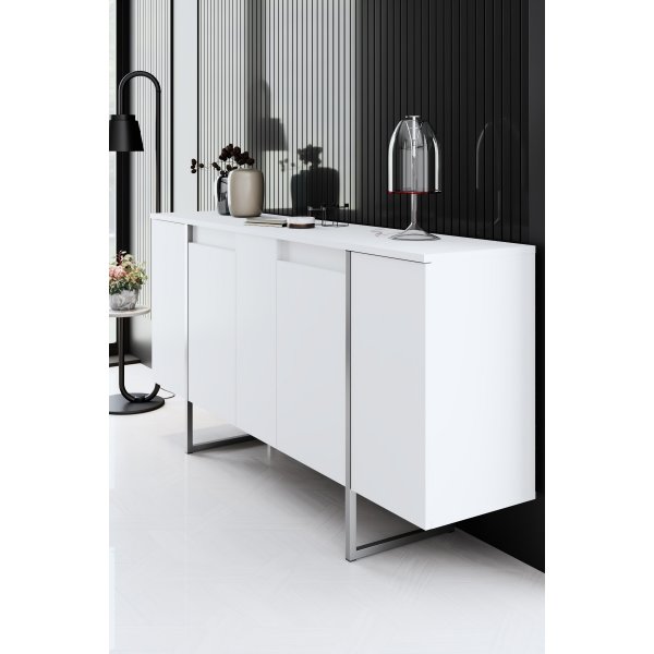 Buffet Lux - Blanc/argent