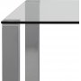 Kante matbord 140 cm - Krom