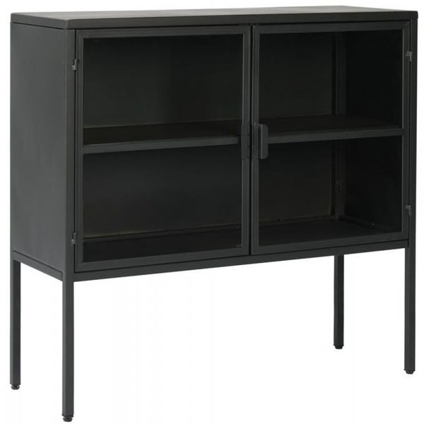 Tore vitrinskåp - Svart metall Tore vitrinskåp - Svart metall