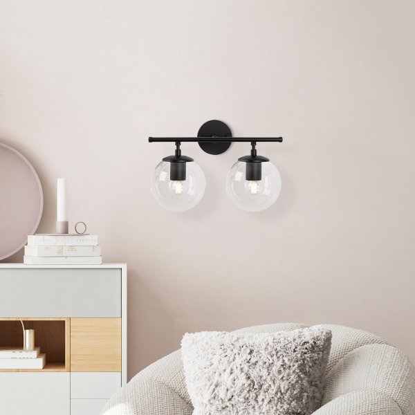 Rosy wandlamp 10740 - Zwart