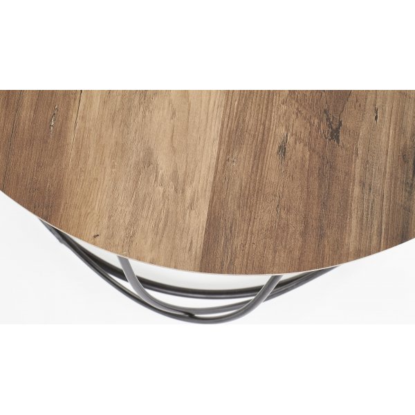 Bobby soffbord Ø60 cm - Valnöt/svart Bobby soffbord Ø60 cm - Valnöt/svart