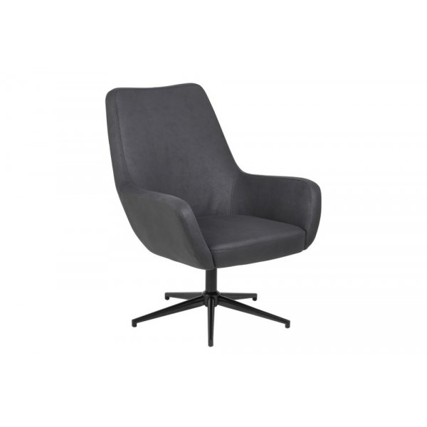 Basildon svngstol - Svart (Microfiber)
