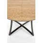 Colton runt frlngningbart matbord 118-148 cm - Ek/svart