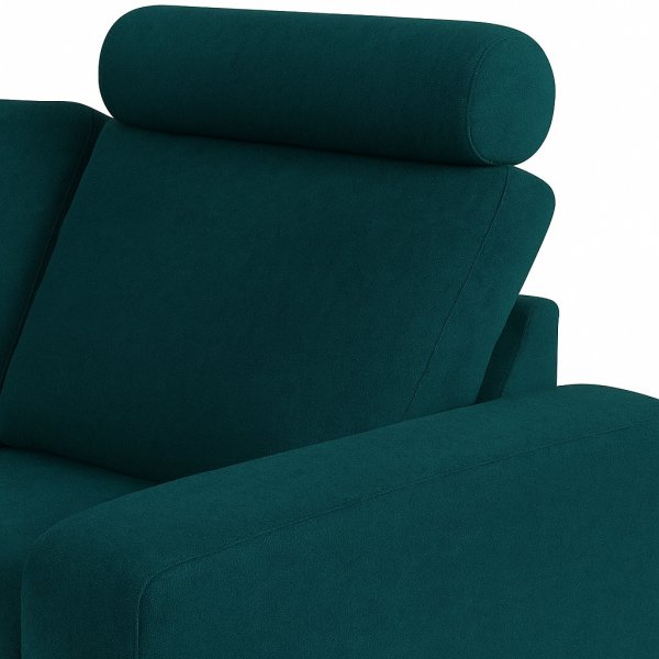 Nackkudde Elegia 50 cm - Petrolbl sammet