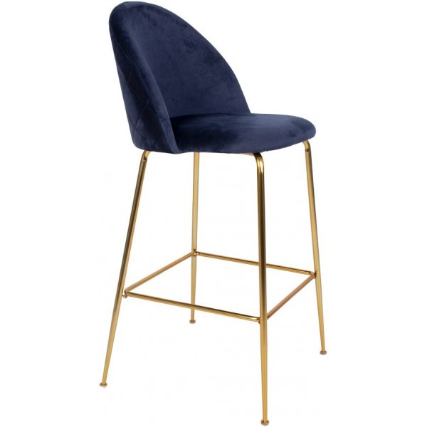 Lausanne Barstol - Blå/mässing Lausanne Barstol - Blå/mässing
