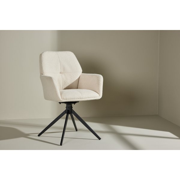 Manchi matstol - Vit/svart Manchi matstol - Vit/svart