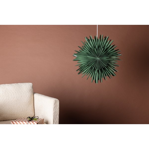 Slen adventsstjrna 60 cm - Grn/Vit