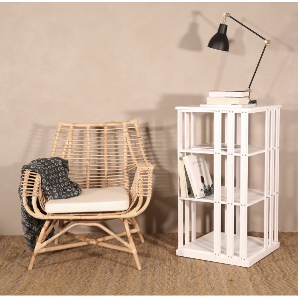 Boksnurra vit - Roterbar 360 - hjd 100 cm