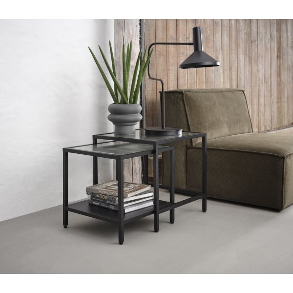 Table Dobb 50/45 x 50/45 cm - Noir