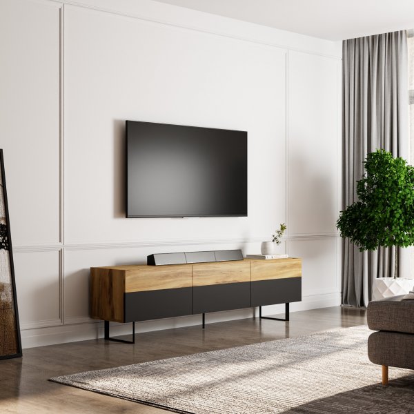 Sign TV-bänk - Svart/ek Sign TV-bänk - Svart/ek