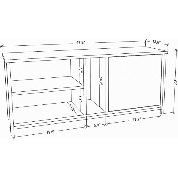 Banc multimédia Neola - Doré/chêne Banc multimédia Neola - Doré/chêne