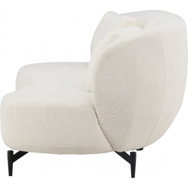 Canapé 3 places Luna - Noir/Blanc Canapé 3 places Luna - Noir/Blanc