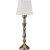 Lampe  poser Therese - Blanc cass/laiton antique - 43 cm