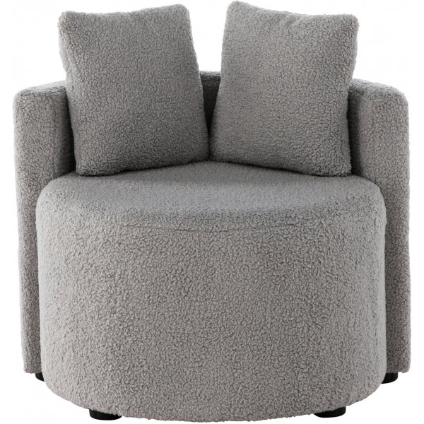 Canapé enfant 2 places Kelso - Teddy gris Canapé enfant 2 places Kelso - Teddy gris