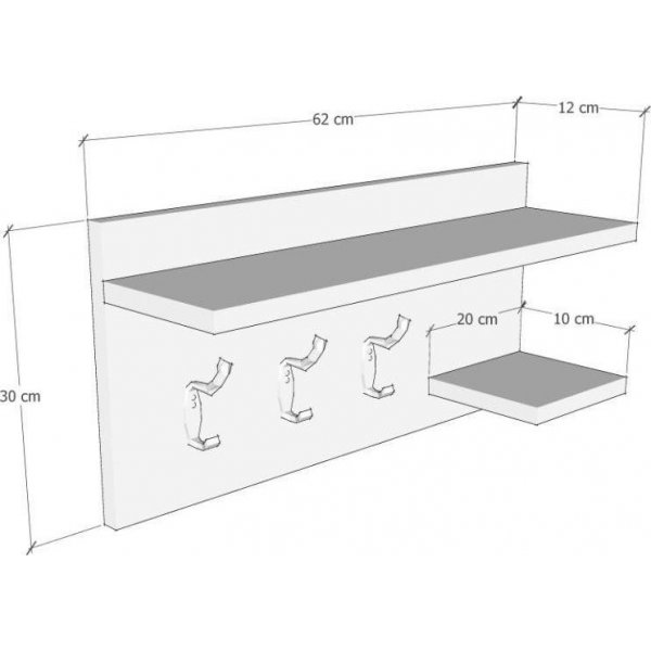 Tarzan v�gghylla - Vit