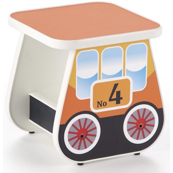 Tuffe barnbord 31x31 cm - Orange