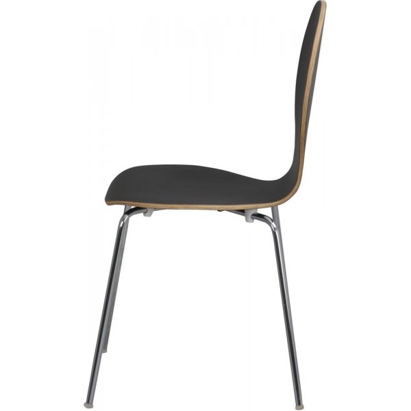 Bailey stol - Svart/krom