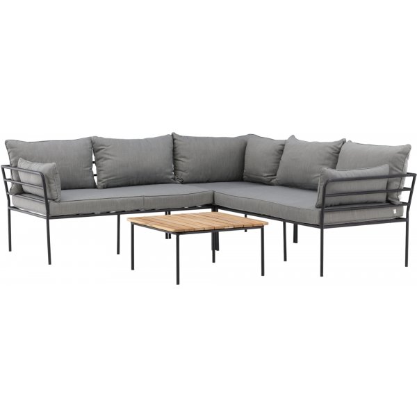 Penh loungegrupp - Grå/svart/akacia Penh loungegrupp - Grå/svart/akacia
