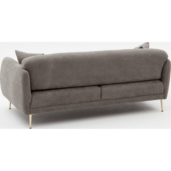 Canapé 3 places Simena - Gris/or Canapé 3 places Simena - Gris/or