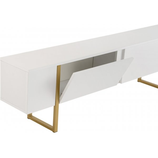 Meuble TV Serenity - Blanc/or