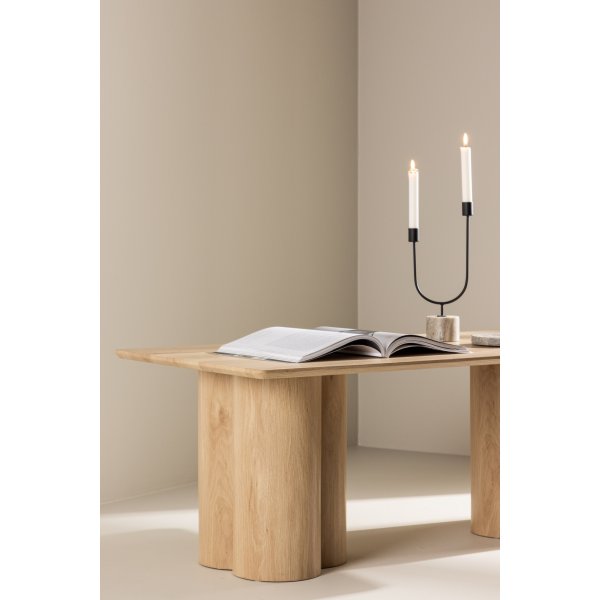 Soffbord 120 x 60 cm whitewash - Olivia