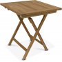 Grunnebo vikbart matbord i teak - 70x70 cm