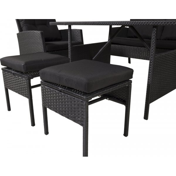 Groupe de canapés Knock - Noir Groupe de canapés Knock - Noir