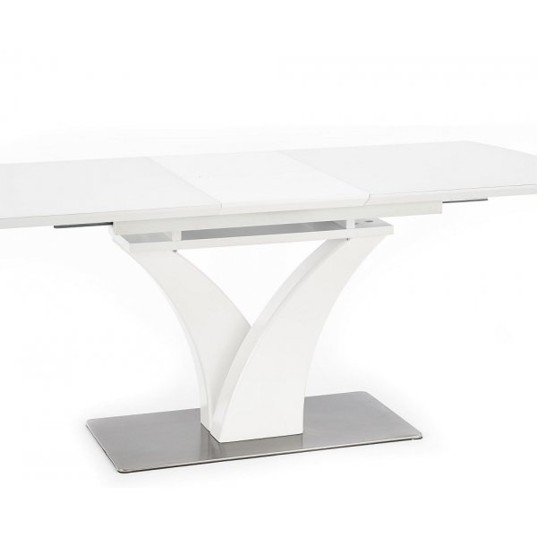Vos tables à manger 140 à 180 cm - Blanc Haute Brillance Vos tables à manger 140 à 180 cm - Blanc Haute Brillance
