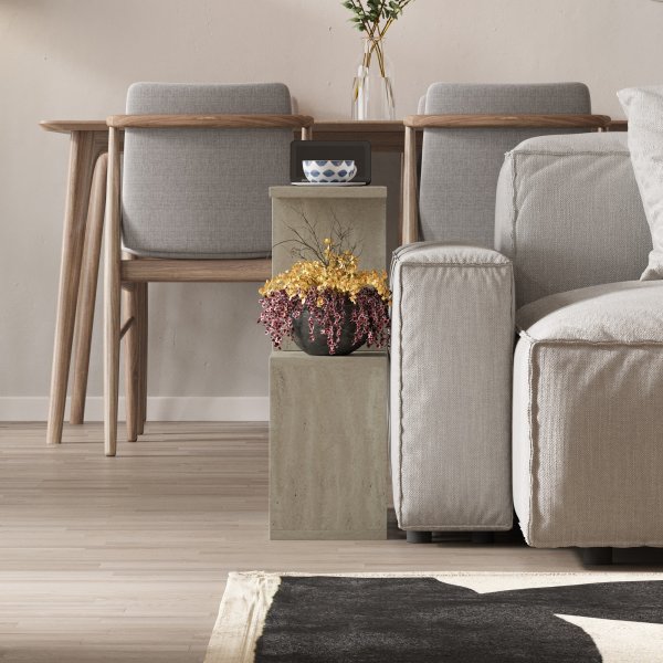 Mania sidobord 60 x 20 cm - Travertin