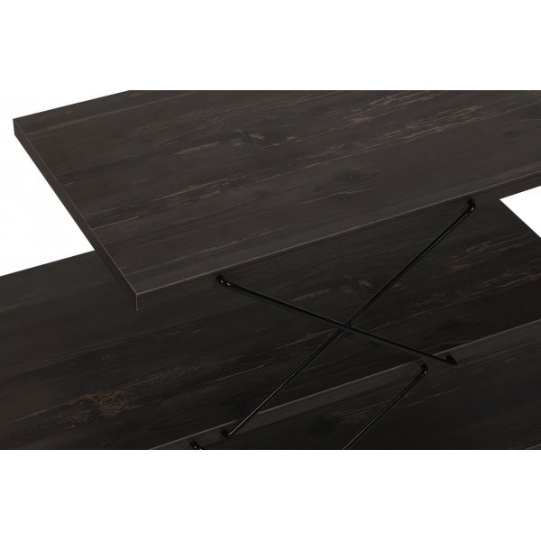 Banc multimédia Zigzag - Brun foncé Banc multimédia Zigzag - Brun foncé