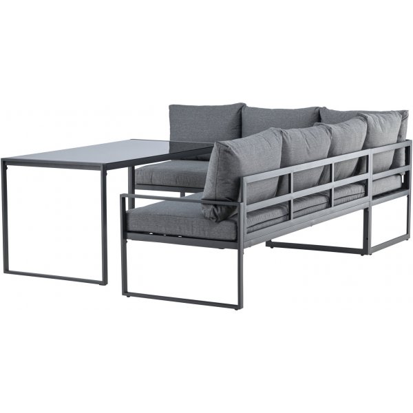 Zingaro hörnsoffgrupp - Svart/Grå Zingaro hörnsoffgrupp - Svart/Grå