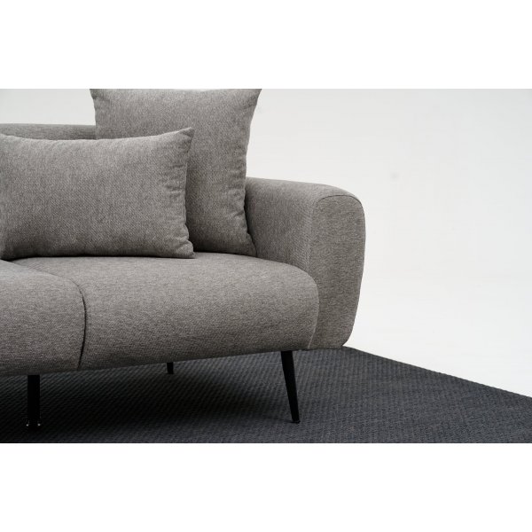 Side 2-sits soffa - Ljusgrå Side 2-sits soffa - Ljusgrå