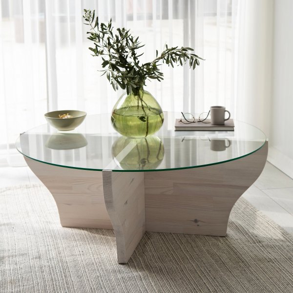 Amphora soffbord 92 cm - Vit