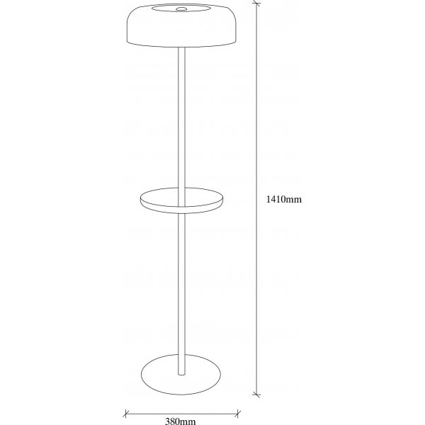 Like golvlampa 5 - Svart/guld